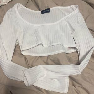 prettylittlething long sleeve crop top